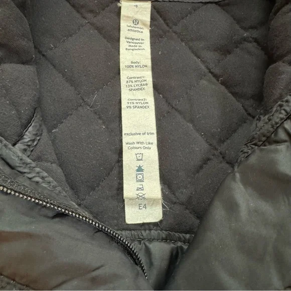 Lululemon "Down For A Run" Pullover Black - Size 4 - Picture 5 of 9